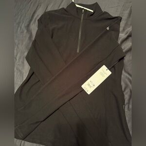 ALO Yoga Black AloSoft 1/2 Zip Pullover